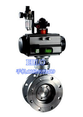 依博羅D643H氣動法蘭硬密封蝶閥