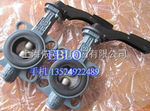 上海EBRO依博羅手動(dòng)對夾蝶閥