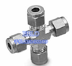 世偉洛克卡套四通接頭